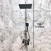 Система душевая Haiba HB24639-3, смеситель, тропический душ, оружейная сталь купить в СОМ