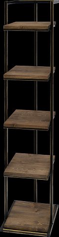 Полка №1414 Лофт 5-ярусная 153x32x34см купить в СОМ