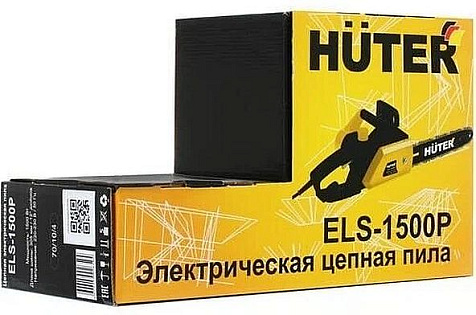 Пила электрическая цепная HUTER ELS-1500Р, 1500 Вт, шина 30.5 см купить в СОМ
