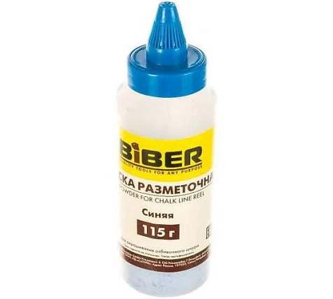 Краска для малярных шнуров BIBER синяя, 115гр купить в СОМ