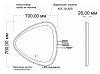 Зеркало Azario Edda, 700 х700 мм, с сенсором купить в СОМ