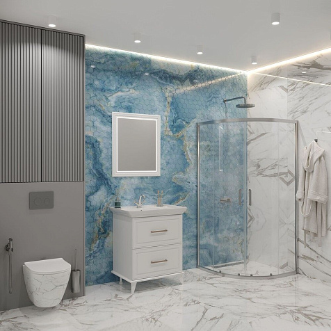 Зеркало Eva Gold Michael 75, белый купить в СОМ