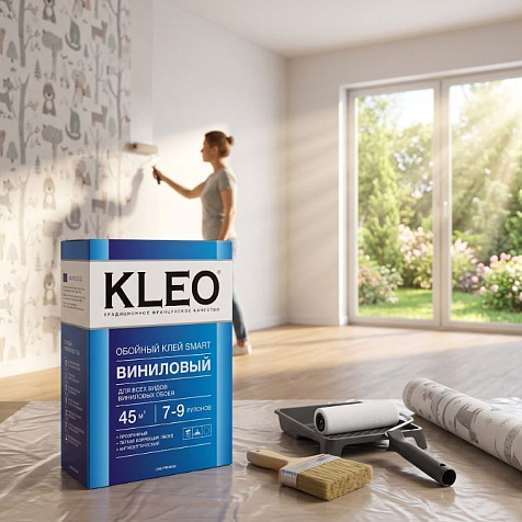 Клей для виниловых обоев KLEO, 7-9 рулонов 200 гр купить в СОМ