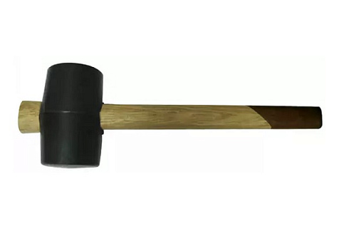 Киянка резиновая BIBER, деревянная рукоятка, 250гр купить в СОМ