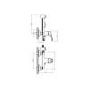 Смеситель для биде Decoroom DR21058, с гигиеническим душем, хром купить в СОМ