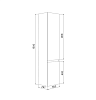 Пенал подвесной Iddis Zodiac ZOD35W0i97, 35 см купить в СОМ